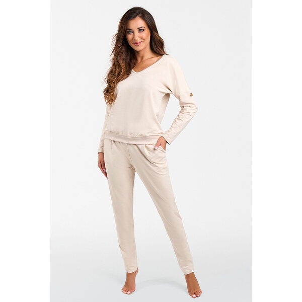 Italian Fashion Dámska tepláková súprava Karina béžová, Farba béžová 49668234