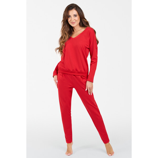 Italian Fashion Dámske domáce oblečenie Karina červené, Farba červená 49668231