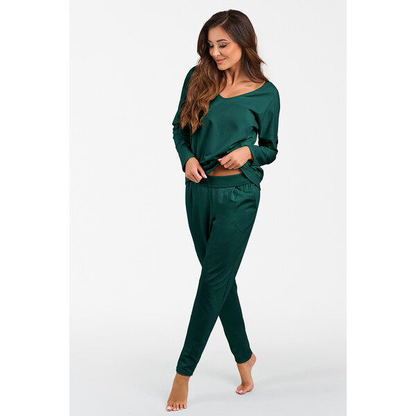 Italian Fashion Dámske domáce oblečenie Karina zelené, Farba zelená 49668232