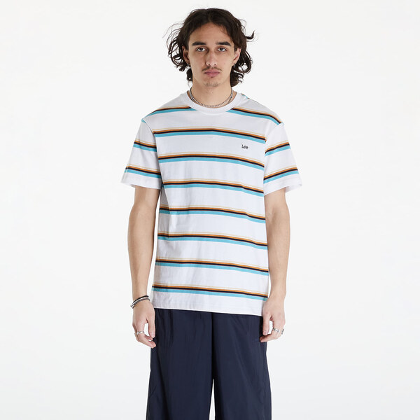 Tričko Lee Relaxed Stripe Tee Bright White M 49696718