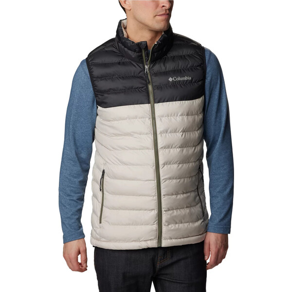 Béžovo-čierna prešívaná vesta Columbia Powder Lite Vest 1748031278 49699614