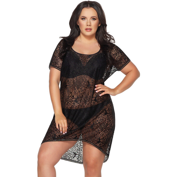 AVA SWIMWEAR PLÁŽOVÉ ŠATY SP 22 ČIERNE 49801078