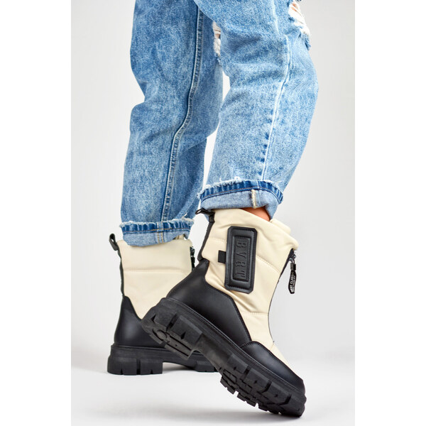 Inello Dámske snežnice H07 / 189131 Béžová a čierna - RARLON 61074748