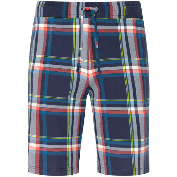 Pánske bermudy 500791 B91 modré a červené kockované - Jockey 49807729