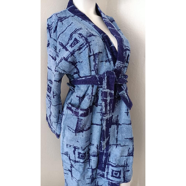 VÝPREDAJ - Detský froté župan modrý so vzorom - Vestis 49792737