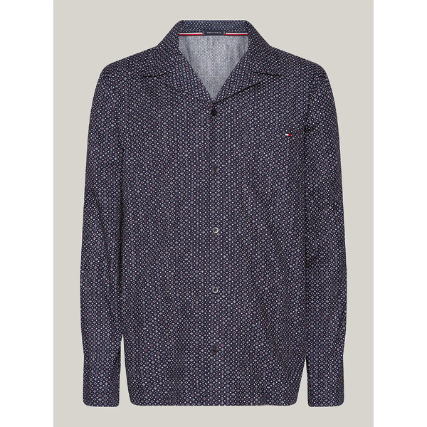 Pánske pyžamové tričko UM0UM02992 02E tmavomodré s potlačou - Tommy 49802497