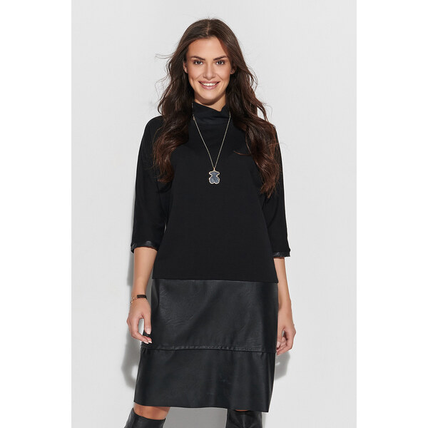 Denné šaty NU 318 čierne - Numinou 49802805