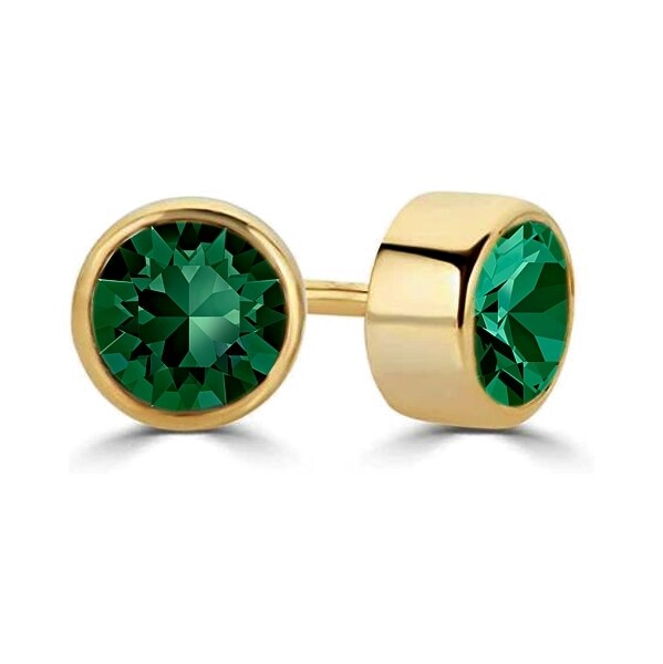 SWAROVSKI Elements Swarovski e. náušnice kôstky Workday, smaragdové 49825151