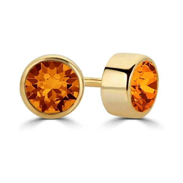 SWAROVSKI Elements Swarovski e. náušnice kôstky Workday, mandarinkové 49825153