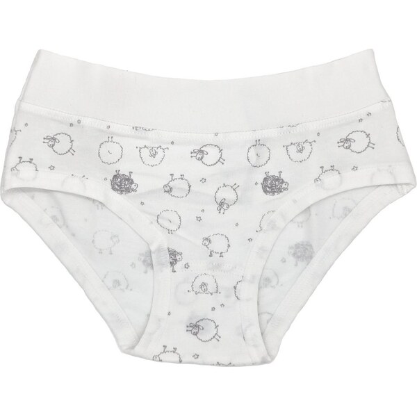 Dievčenské nohavičky Rio | Pleas | Biela s potlačou Baránok | 181385 49949715
