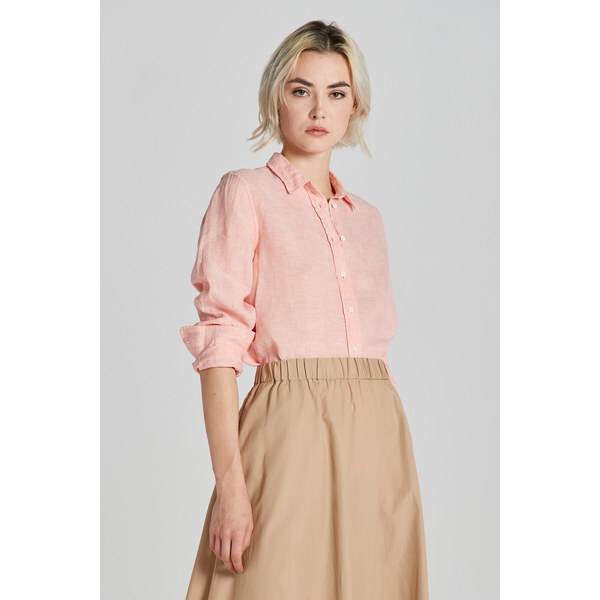 KOŠEĽA GANT REG LINEN CHAMBRAY SHIRT PEACHY PINK 49844629