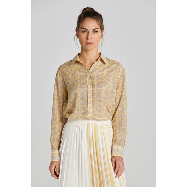 KOŠEĽA GANT REL G PATTERN COT SILK SHIRT DUSTY YELLOW 49844679