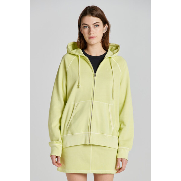 MIKINA GANT REL SUNFADED ZIP HOODIE PASTEL LIME 49844700