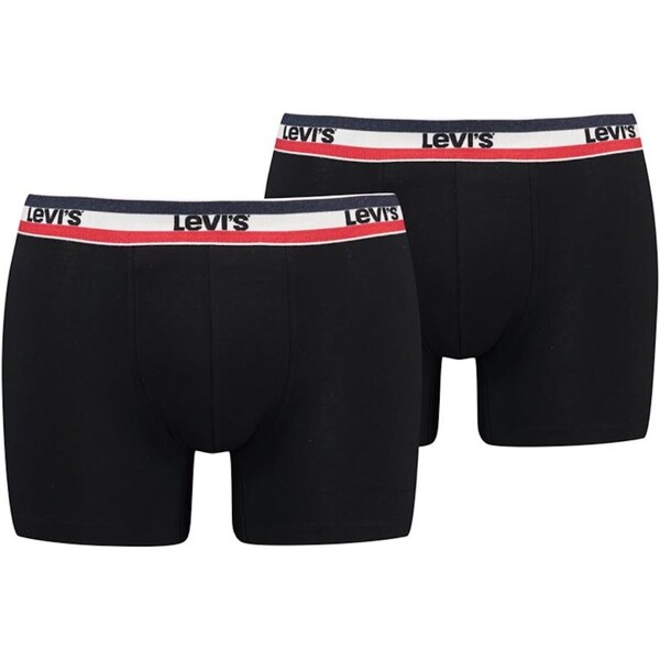 LEVIS Boxerky námornícka modrá / červená / čierna / biela 43787564
