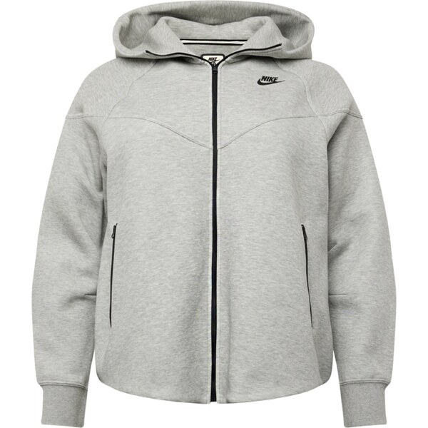 Nike Sportswear Tepláková bunda sivá melírovaná / čierna 54266760