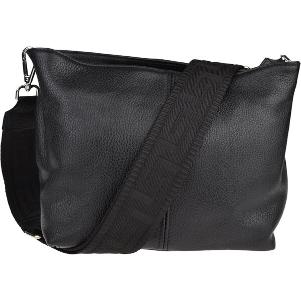 Čierna kožená talianska crossbody kabelka Batilda Nera s prídavným 49862032