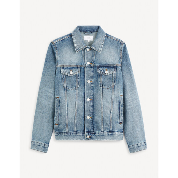 Modrá pánska džínsová bunda Celio Gudens 50585129