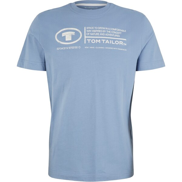 TOM TAILOR Tričko nebesky modrá / biela 39409978