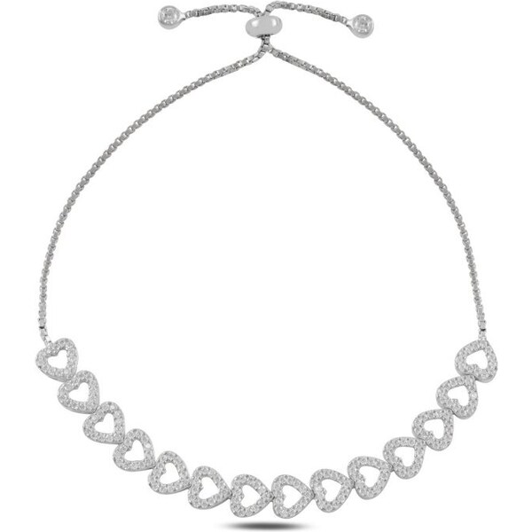 Olivie Strieborný náramok SRDCE 8442 49885786