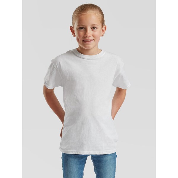 White Childrens T-shirt Original Fruit of the Loom 50632223