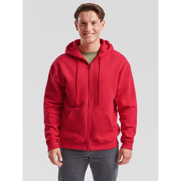 Red Mens Hoodie Premium Fruit of the Loom 50557987