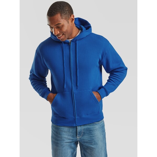 Blue Mens Hoodie Premium Fruit of the Loom 50557850