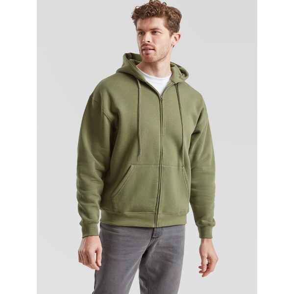 Olive Mens Hoodie Premium Fruit of the Loom 50558905
