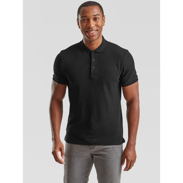 Fruit of the Loom Czarna koszulka męska Iconic Polo 6304400 Friut of 50558895