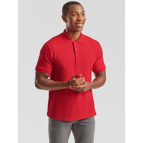 Fruit of the Loom Iconic Polo Friut of the Loom Mens Red T-shirt 50558897