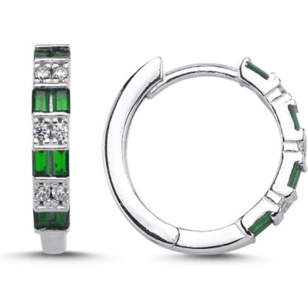 Olivie Strieborné náušnice SMARAGD 8443 49908212