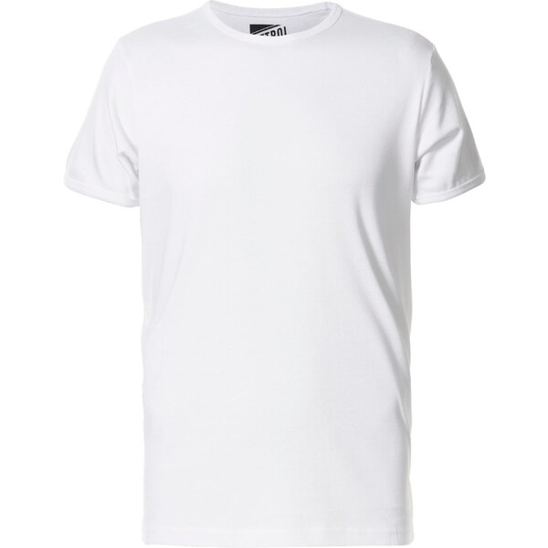 Petrol Industries Tričko šedobiela 49909325