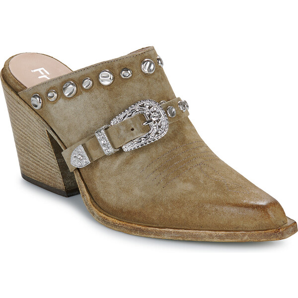 Fru.it Šľapky 8586-944-CUOIO-GREZZO-VELOUR-PLANET Fru.it 62500419