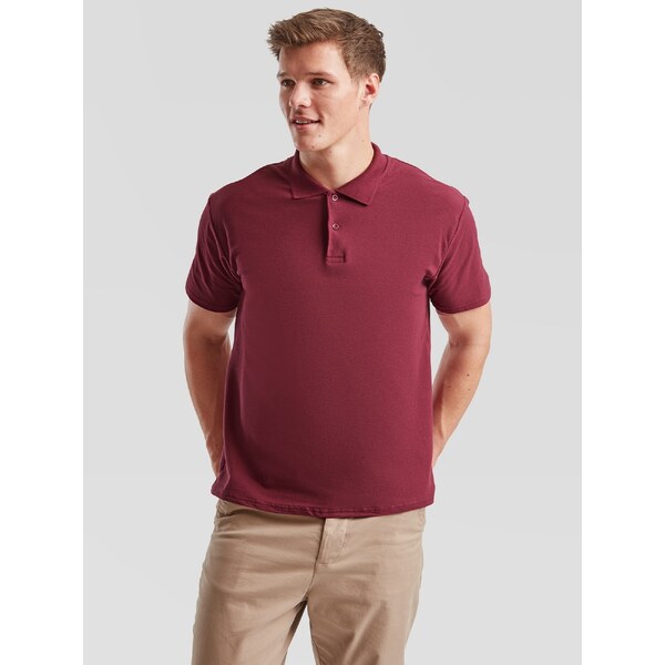 Fruit of the Loom Burgundy Mens Polo Shirt Original Polo Friut of the 50508521