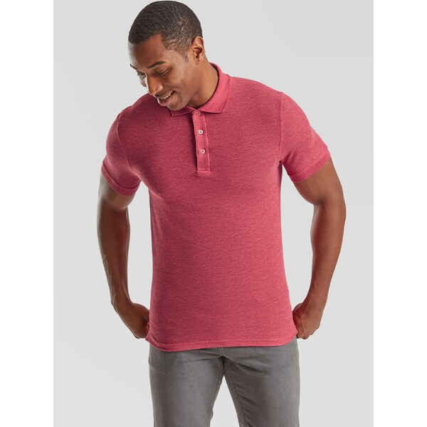 Fruit of the Loom Iconic Polo Friut of the Loom Mens Red T-shirt 50518088