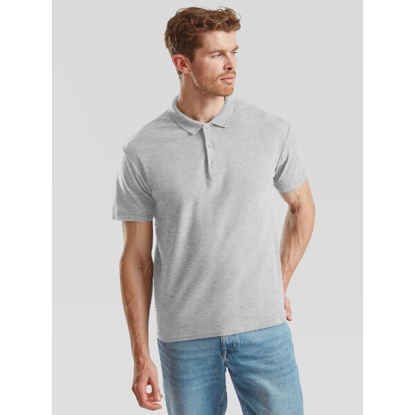 Fruit of the Loom Light Grey Mens Polo Shirt Original Polo Friut of 50518076