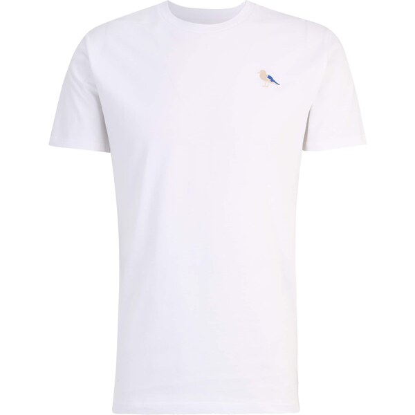 Cleptomanicx Tričko Embro Gull béžová / modrá / biela 66857888