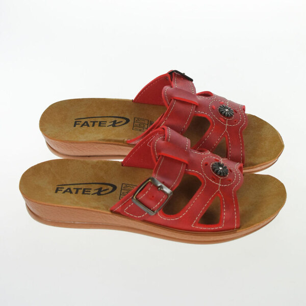 JOHN-C Dámske červené šľapky NINKA 49915131