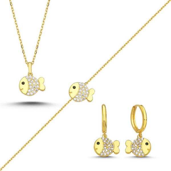 Olivie Sada šperkov ZLATÁ RYBKA 8445 49930318