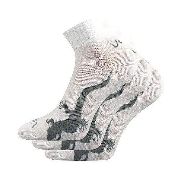 TRINITY dámske členkové ponožky s jašteričkou VoXX Biela 35-38 3 páry 49925013