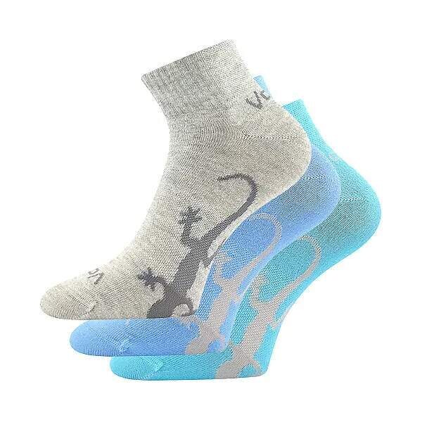 TRINITY dámske členkové ponožky s jašteričkou VoXX Mix barev - Modrá 52601278