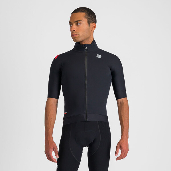 Sportful Fiandre Pro cyklistická bunda s kr. rukávom, čierna 58444100