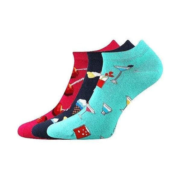 DEDON kotníčkové veselé barevné ponožky Lonka - LÍZÁTKA Mix farieb 35 49933086
