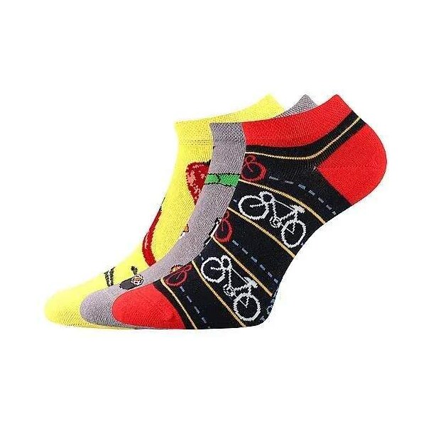 DEDON kotníčkové veselé barevné ponožky Lonka - CYKLO Mix farieb 35-38 49933087