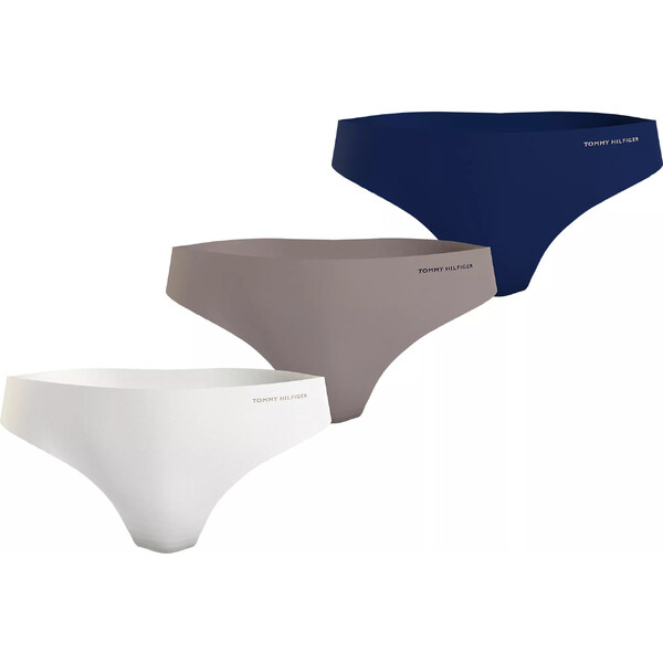 Dámske 3P BRAZILIAN UW0UW03871 0RY white/beige/dark.modrá - Tommy 49943019