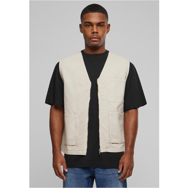 Urban Classics Organická bavlnená vesta - béžová 50654968