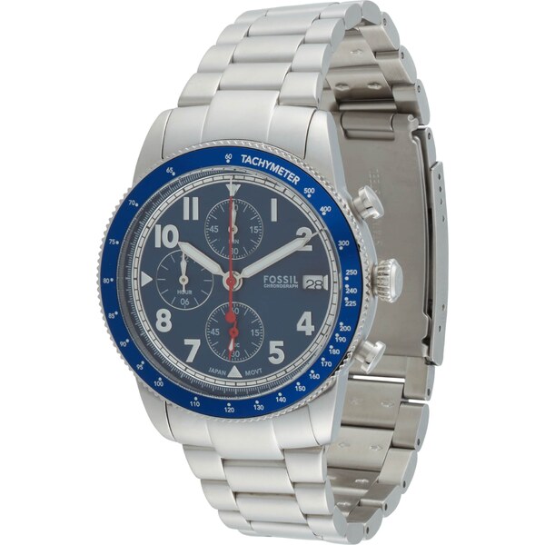 FOSSIL Analógové hodinky SPORT TOURER námornícka modrá / strieborná 54307678