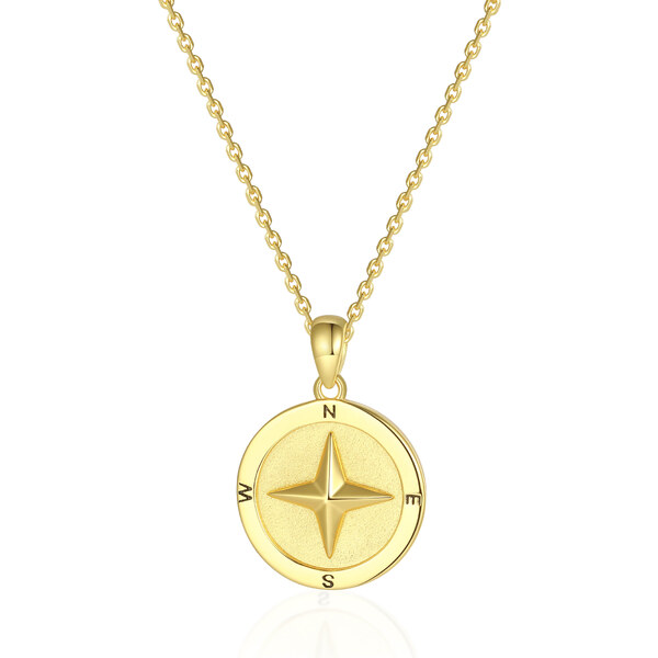 Olivie Stříbrný náhrdelník KOMPAS 8277 49989656