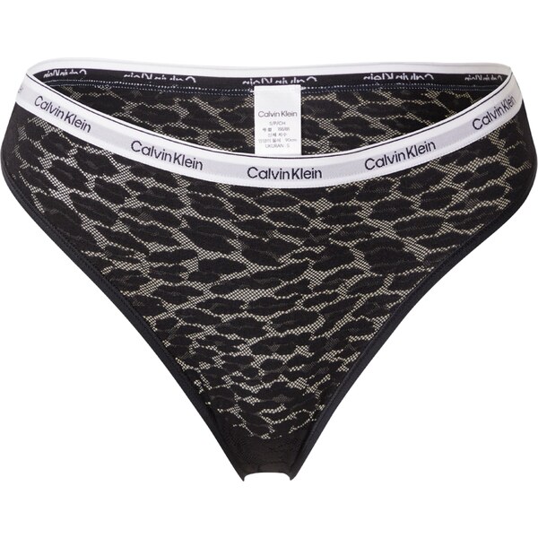 Calvin Klein Underwear Tangá čierna / šedobiela 54298243