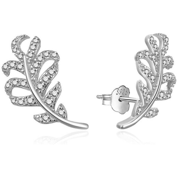 MOISS Trblietavé pozdĺžne náušnice s kubickými zirkónmi E0003043 66594965