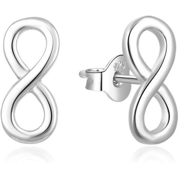 MOISS Nadčasové strieborné pozdĺžne náušnice Nekonečno E0002443 66584140